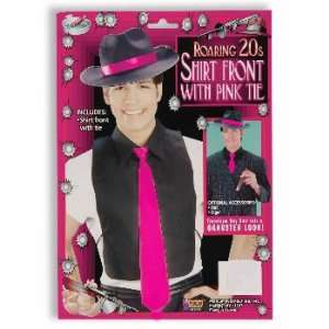  Gangster Shirt Front/Pink Tie Adult Accessory [Apparel 