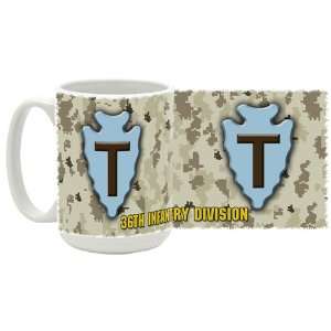  U.S. Army 36th Infantry Division Coffee Mug: Kitchen 