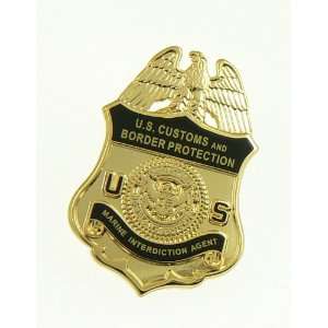 Border Patrol Mini Badge and Flags Lapel Pin:  Sports 