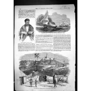 com 1853 Burmese War Stockade Martaban Burning Ship British Merchant 