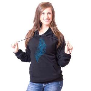 Peacock Feather American Apparel Pullover Hoodie