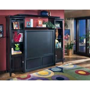  Almost Black Big Screen TV Entertainment Center Carlyle Almost Black 