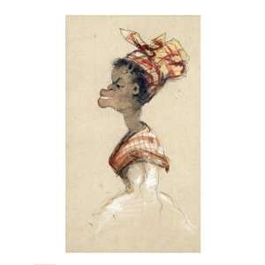  Black Woman Wearing a Headscarf, 1857   Poster by 