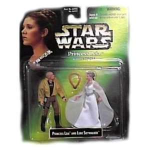 Star Wars Collection Year 1997 Princess Leia and Luke Skywalker Action 