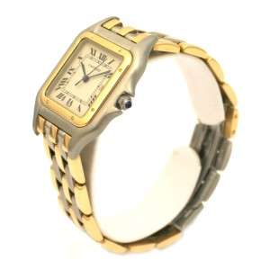 Mens Steel/18k Cartier Panthere Quartz Watch 06968  