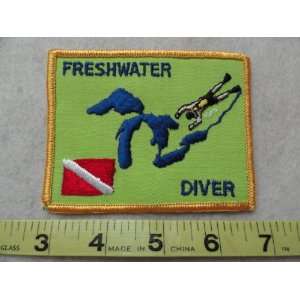  Freshwater Diver Scuba Patch 