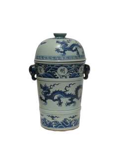   store newsletter rare unique ancient chinese porcelain steam pot w456