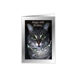  36th Happy Birthday ~ Spaz the Cat Card Toys & Games