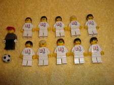 Lego Soccer Team England Football National Mens Minifigs Player Lot 