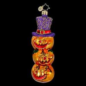  RADKO SPOOKY TRIO Jack O Lantern Pumpkin Halloween Glass 