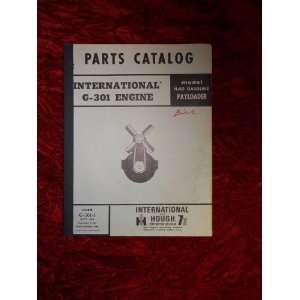 International G 301 Engine/Model H 50 OEM Parts Catalog: International 