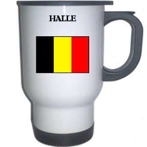 Belgium   HALLE White Stainless Steel Mug
