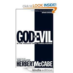 God and Evil In the Theology of St Thomas Aquinas Herbert McCabe 