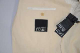 2030 Gianfranco Ferre Black Label 100 % Linen Suit US 42 EU 52  