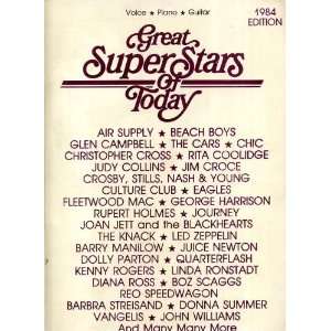  1984 Edition Great SuperStars of Today for Piano, Voice 