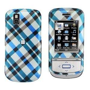  LG GD710 Shine II Blue Plaid Protective Case Faceplate 