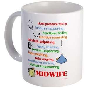  Midwife/ Job Description Midwife Mug by  Kitchen 