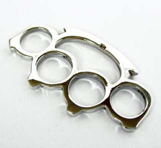 TINY KNUCKLE DUSTER STERLING 925 SILVER MENS PENDANT  
