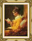 young girl reading  