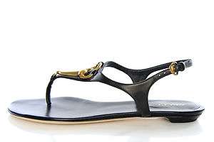 520 Womens Shoes GUCCI Thong Sandals 265032 BKO00 1000 LADY BIT Low 