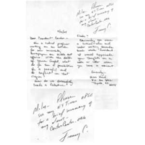  Jimmy Carter Handwritten Note Jimmy Carter Books