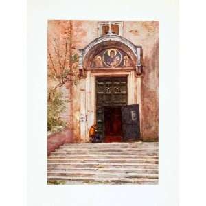   Italy Church Religion Open door   Original Color Print: Home & Kitchen