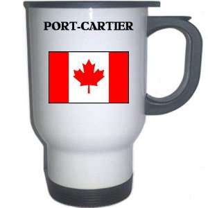  Canada   PORT CARTIER White Stainless Steel Mug 