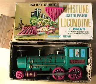 Marx Battery Op Locomotive 8330 With Box  