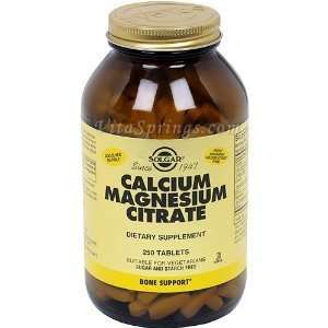  Calcium Magnesium Citrate 250 Tabs 3 Pack: Health 
