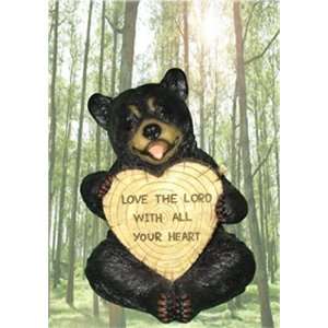   Bear with Sign   Love the Lord With All Your Heart 