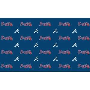  2 packages of MLB Gift Wrap   Braves