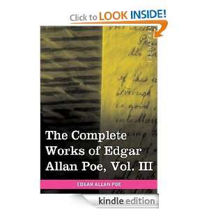 WORKS OF EDGAR ALLAN POE VOLUME III (non illustrated) Edgar Allan Poe 