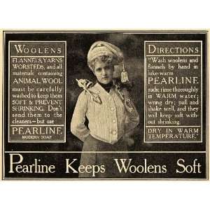 1909 Ad James Pyle Wool Clothing Laundry Pearline Wash Soap Detergent 