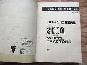John Deere 3010 Industrial Wheel Tractor Service Manual  