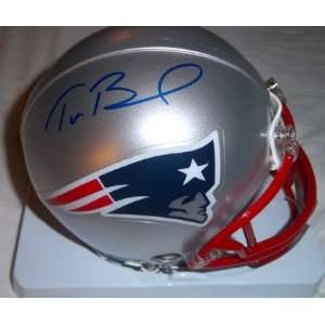 New England Patriots Tom Brady Autographed Hand Signed Football Mini 