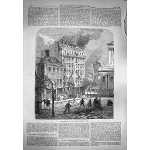   1869 Exlposion Place De La Sorbonne Paris Street Scene: Home & Garden