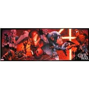  War Panorama Poster Signed by Steve McNiven 55 x 20 Toys & Games