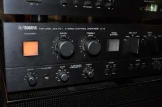VINTAGE YAMAHA NATURAL SOUND STEREO POWER AMP M 4 TUNER T 1 PREAMP C 4 