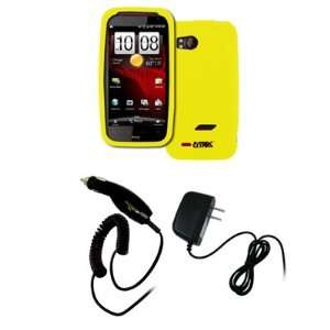  EMPIRE Verizon HTC Rezound Yellow Silicone Skin Case Cover 