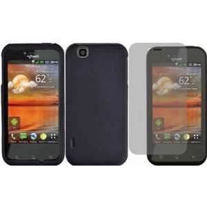  Black Hard Case Cover+LCD Screen Protector for T Mobile 