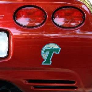  NCAA Tulane Green Wave Team Logo Car Decal Automotive
