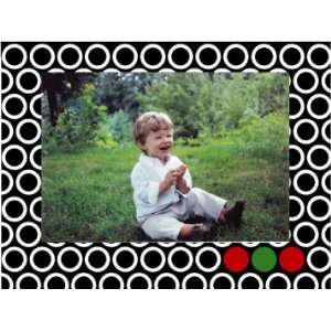  personalized holiday photo cards   red green circles