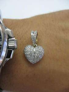 18Kt Designer Diamond Heart Shape Pendant YG 1.17CT  
