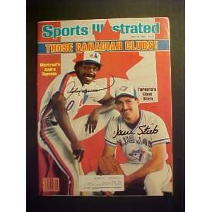 Andre Dawson Chicago Cubs & Dave Stieb Toronto Blue Jays Autographed 