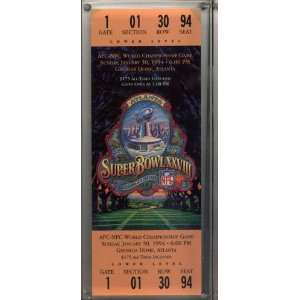  Super Bowl XXVIII Full Ticket January 30, 1994 Sports 