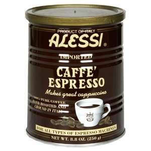 Alessi Espresso Ground Coffee, 8.8 Ounce Grocery & Gourmet Food