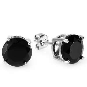  Black Onxy Jewelry Bling .925 Sterling Silver Basket Set 