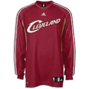   Cavaliers adidas Mens On Court L/S Shooting Shirt
