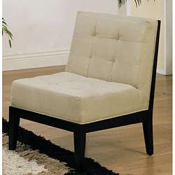 Fabric Armless Accent Chair  Overstock