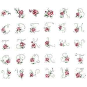  Viking 1+/Rose Embroidery Card DELICATE ROSE ALPHABETS 